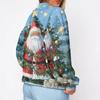Women's Trendy Christmas Print Crewneck Sweatshirt Lightweight Casual Pullover Top