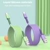 Line USB C Type C Data Wire USB-C Charger Wire Liquid Silicone Cable Data Cord Fast Charging Cable