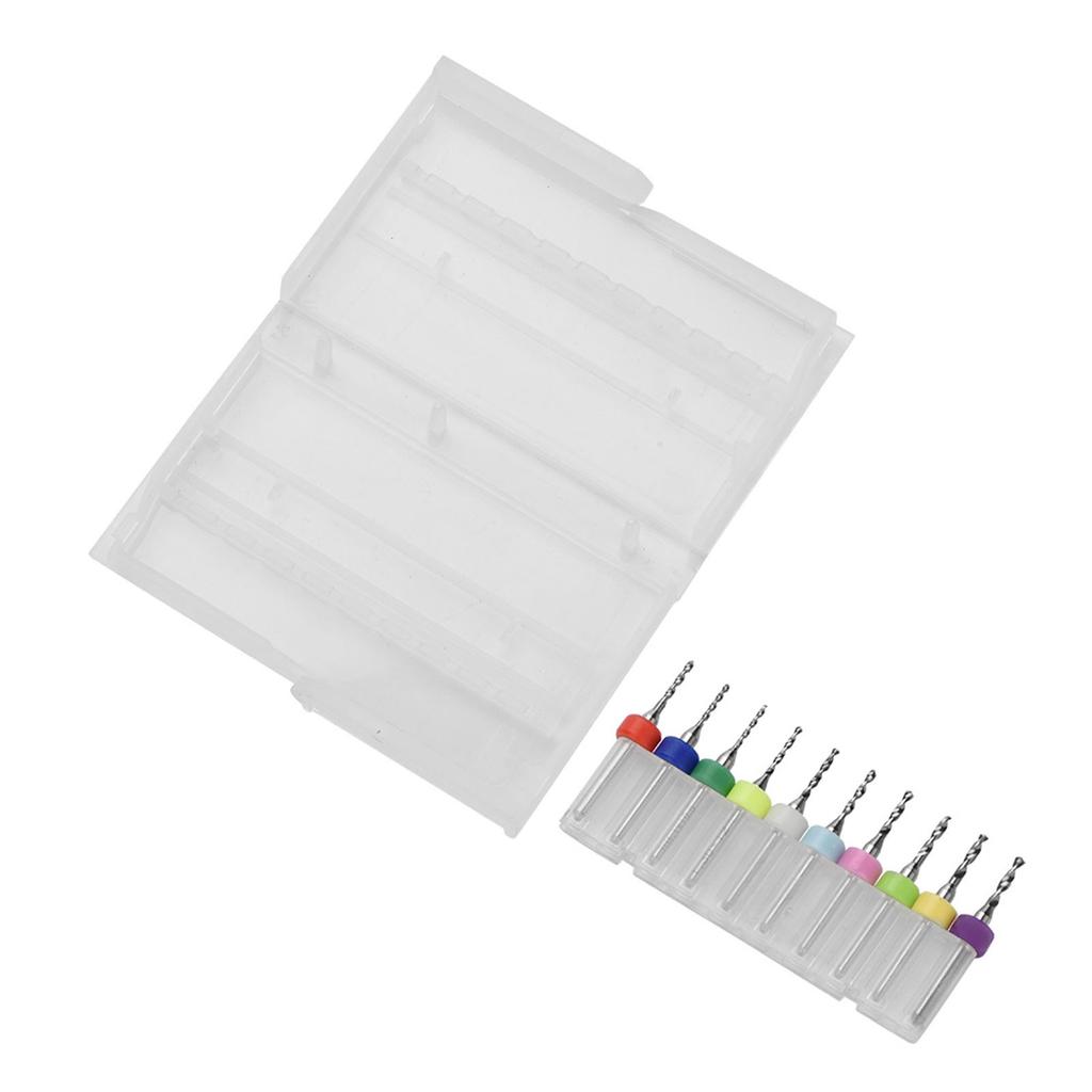 10Pcs 1.1 2.0mm Tungsten Carbide Micro Drill Bits Set Tool for PCB Print Circuit Board