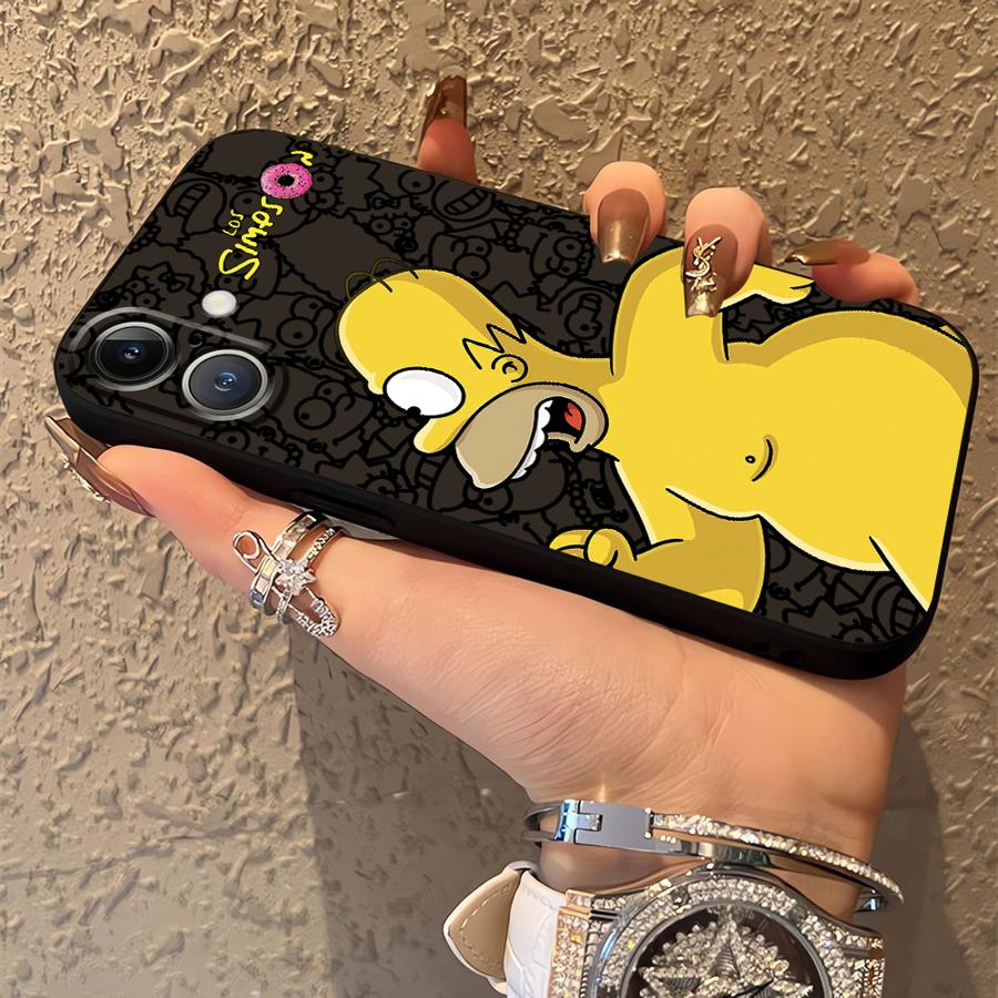 Phone Case for Apple iPhone 17 Pro Max XR XS MAX 15 Pro 7 8 12 14 11 13 Air 16 Funda Phone Cover S-simpsons Donut