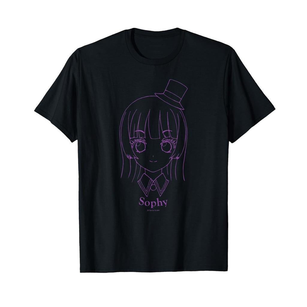 PriPara Sophie Face Series T-Shirt Tatsunoko Production Bokan Department Anime Graphic Tee Unisex Casual Cotton Shirt