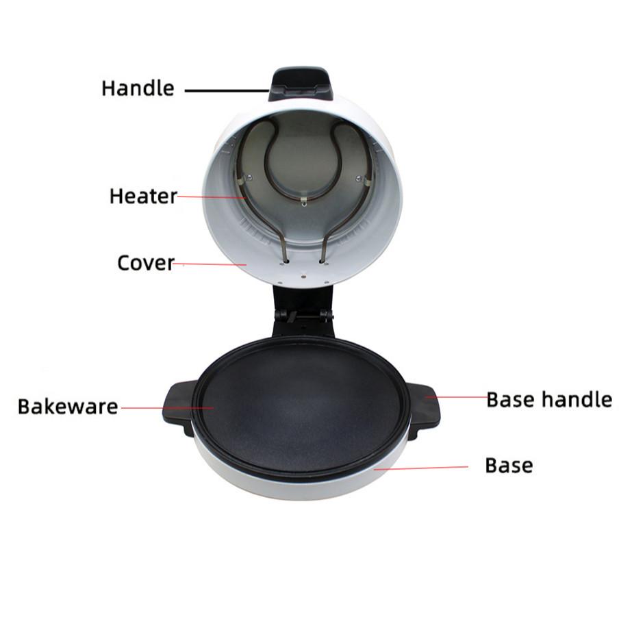 2000W Kitchen Arabic Bread Maker Machine Household Non-stick Electric Pancake Maker High Power Electric Pizza Pan