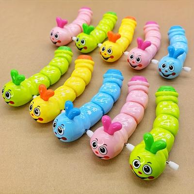 1pc 2pcs 3pcs Random Colors Fun Winding Swinging for CATERPILLAR Toys,a Wind Up Toy That Doesn't Require Electricity and Can Run by Winding the Spring