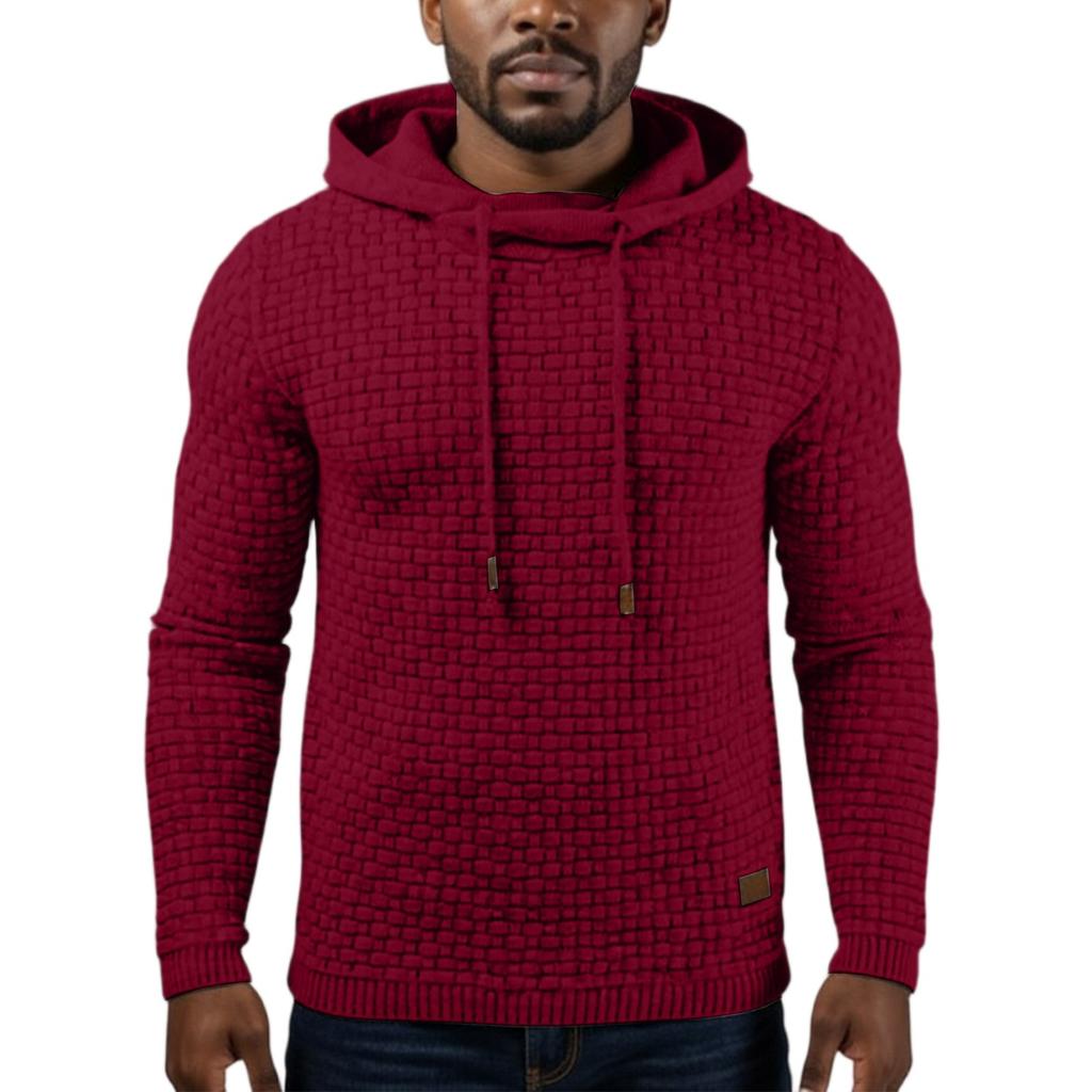 Men's Hooded Sweatshirt, Contrasting Color Sweatshirt, Sports  Zipper Casual Jacket