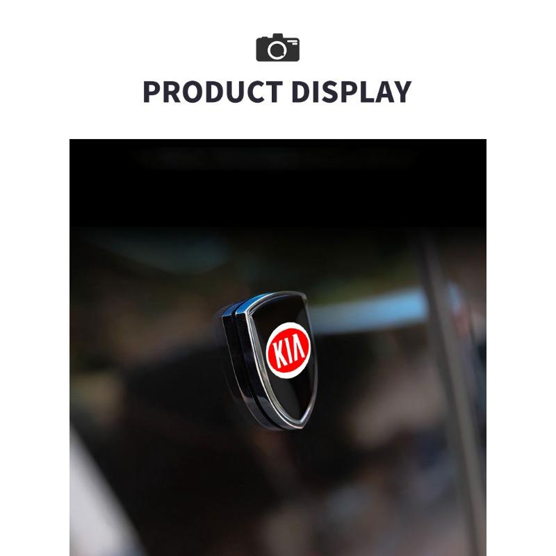 1 ks 3D kovový módní emblém štítu dveří auta odznak karoserie nálepka pro KIA sportage ceed sorento cerato optima picanto rio soul k3 k5
