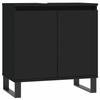 VidaXL Bathroom Cabinet Black 58x33x60 Cm Engineered Wood 831589