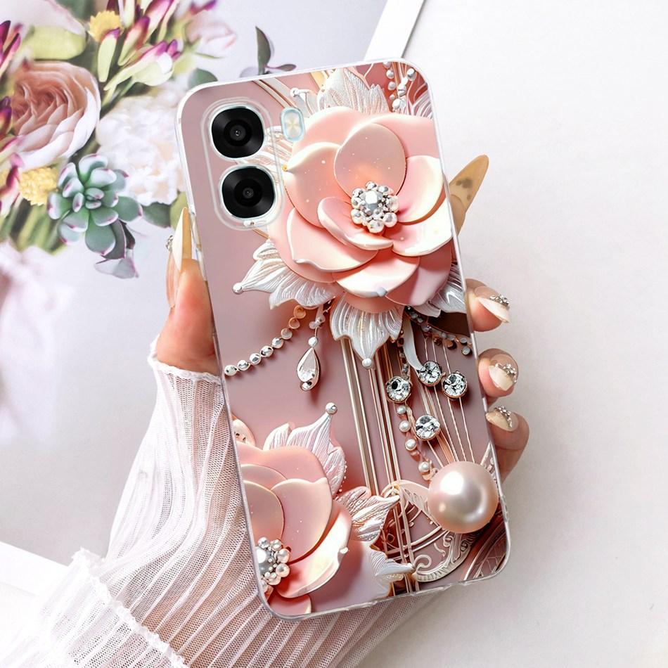 For OPPO A6X A6 A6T Pro 4G 5G Cute Flower Butterfly Cat Painted Case For Oppo A6 A6x A6T Pro 4G Soft Silicone TPU Phone Cases