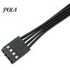 PWM Fan Splitter Cable 13.5cm Professional Tinned Copper Wide Compatibility 1 Hub to 2 4 Pin Extension for Desktop Corrosion-resistant