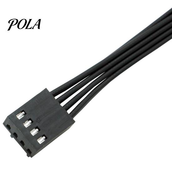 PWM Fan Splitter Cable 13.5cm Professional Tinned Copper Wide Compatibility 1 Hub to 2 4 Pin Extension for Desktop Corrosion-resistant