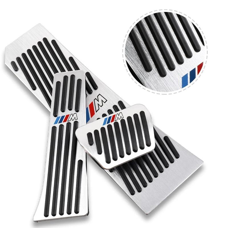 KXMHU1 For BMW 2025 Hot 2Pcs Car Logo Door Pedal Cover Alloy Door Pedal Cap Accessories For BMW E46 E90 E60 F30 F10 E39 E36 F20 E87 E90
