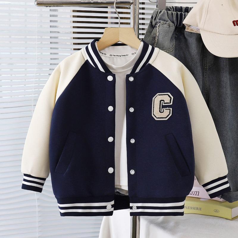 Children's New Baseball Jacket Boys Girls Coat Versatile Spring Autumn Casual Letter Outer Wear Stylish Kids Children's Clothing