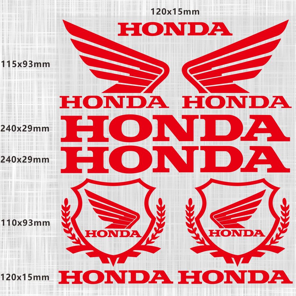CKU5 Reflective Honda Sticker Logo Motorcycle Helmet Decal Waterproof