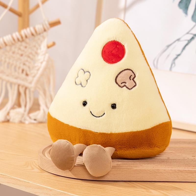 New Sandwich Pizza Plush Toy Cute French Fries Tacos Al Pastor Stuffed Doll Cartoon Simulation Food Pillow Birthday Gifts 25cm-30cm