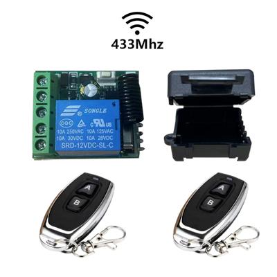 433 Mhz Tor Fernbedienung DC 12V 10A Relais Empfänger Mini Modul Fernbedienung Tor Garage Tür