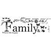Family English Letter Wall Sticker DIY Home Decoration for Bedroom Study Living Room Background