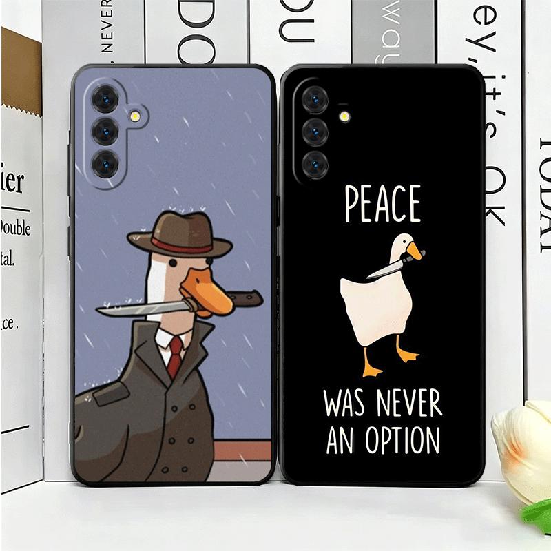 Funny Cartoon Goose Game Soft Phone Case for Samsung A17 A37 A57 A16 A26 A36 A56 A15 A25 A35 A55 A14 A24 A34 A54 A13 A23 A33 A53