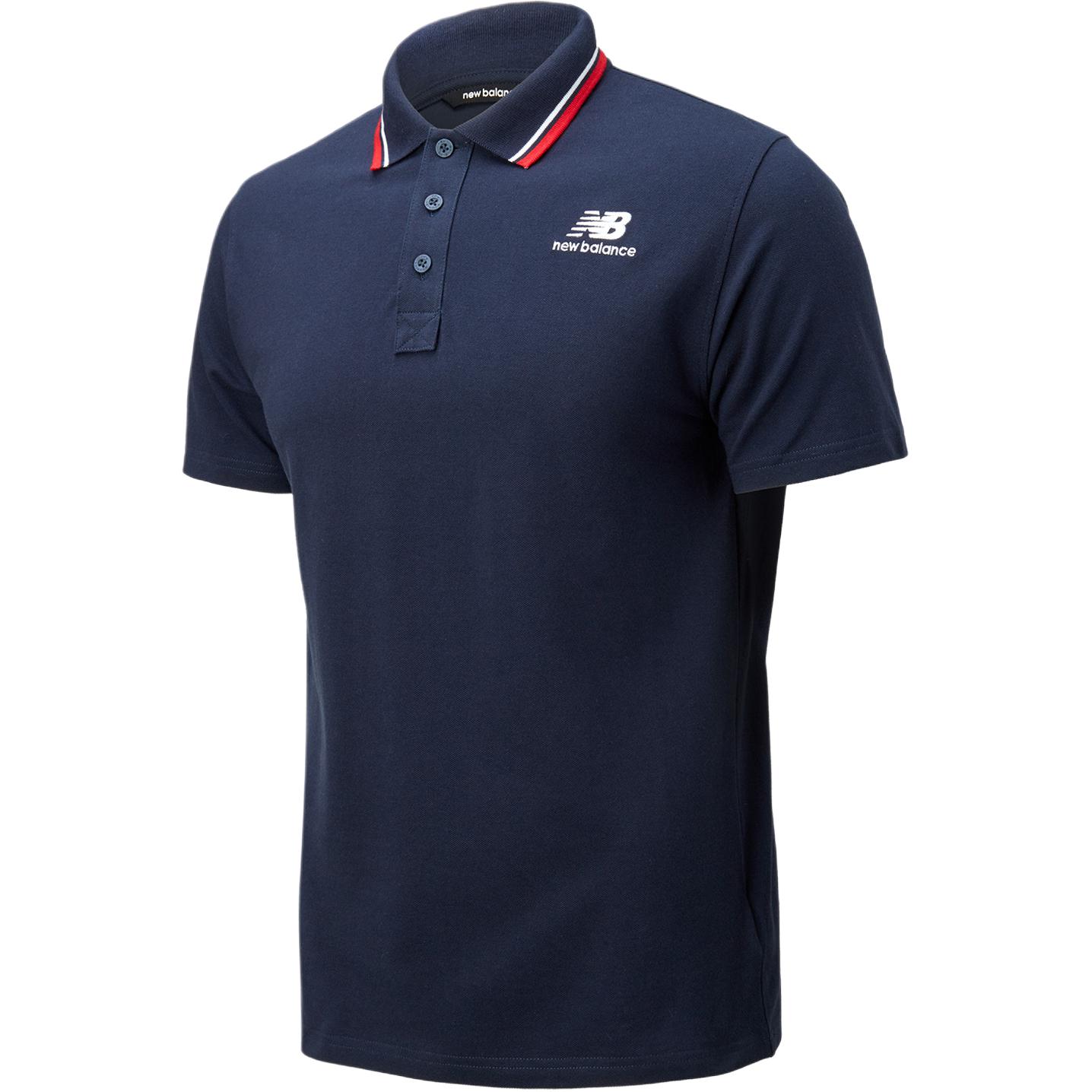 New Balance Polo Shirts Men s Marine Blue Moderate MT01983-ECL M