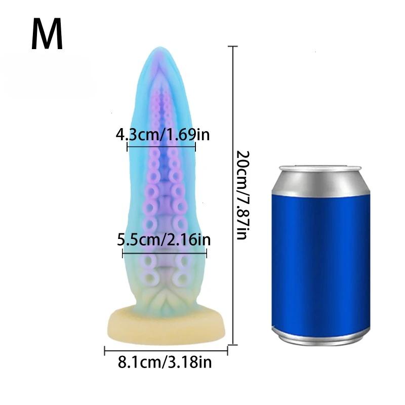 Colored Tentacle Anal Plug Large Anal Dildo Suction Cup Big Butt Plugs Female Masturbator Anal Dilator Men Women Toys For Adults