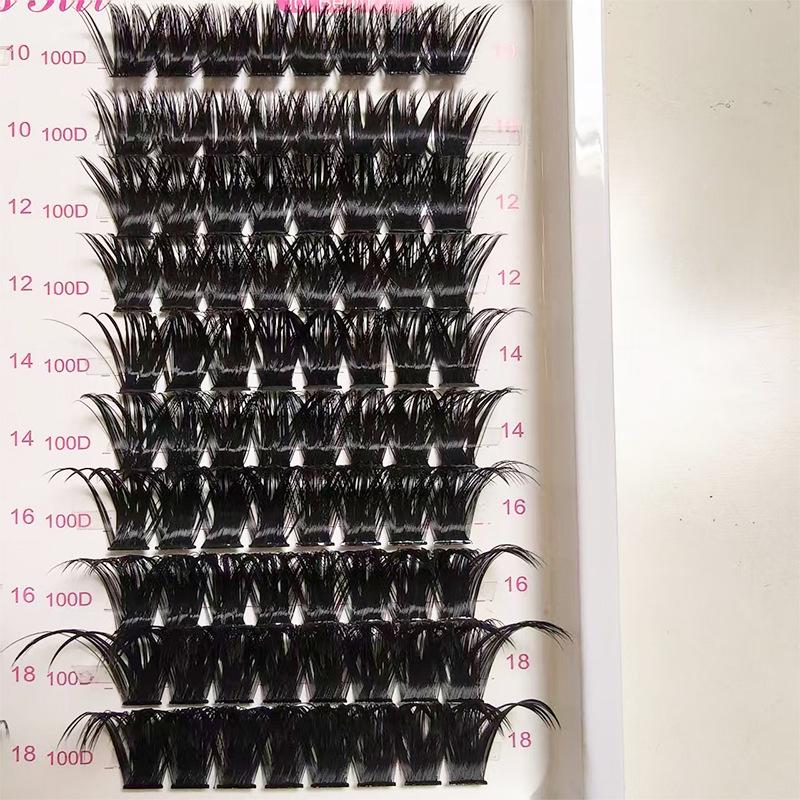 European & American Best-Selling Mixed False Eyelash Book: Large Capacity, Cluster & Segmented Self-Adhesive Lashes