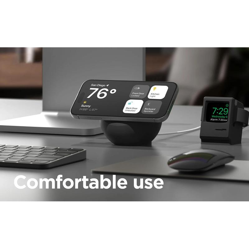 Wireless Charging Phone Holder For Magsafe Stand Apple Phone Round Silicone Magnetic Wireless Charging Stand Desktop Charging