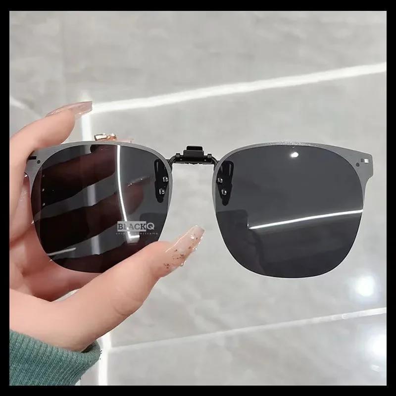Clip On Sunglasse Flip Up Glasses Gradient Polarized Photochromic Sunglasses UV400 Goggles Sunglasses Night Vison Goggles