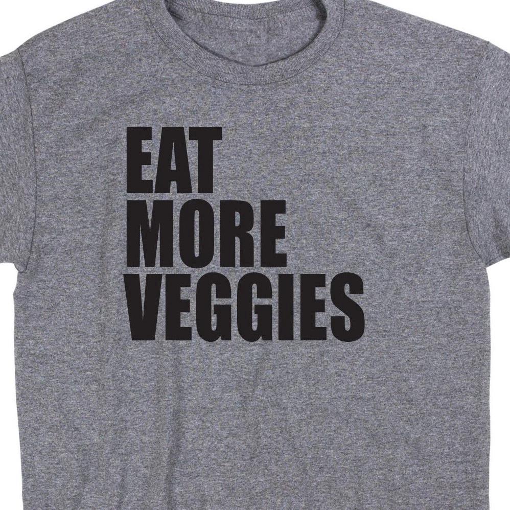 Eat More Veggies T Shirt Tee Funny Vegetarian Vegan Tee Garden Farm Chef Cook L