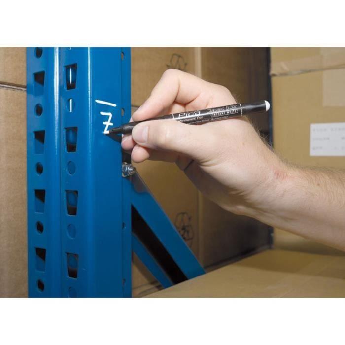 Pica Classic Feutre indélébile Instant-White 1- 2 mm Rond