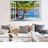 Fake Window Landscape Painting Wall Stickers Living Room Bedroom Decoration Stickers Pvc Self-Adhesive