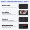 Unifizz Black PU Leather Car Center Console Cover Armrest Protector Cover Pad Replacement for Honda Accord 9th 2013-2017 Black Stitches Arm Rest