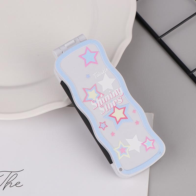 Mini-Haarbürste, faltbarer Massagekamm, Kopfmassage, antistatisch, tragbare Reise-Haarbürste, Mädchen-Haarkämme mit Spiegel