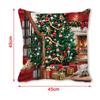 Fashion Peach skin velvet Christmas PillowCase Square Navidad Xmas Cushion Cover Santa Claus Sofa Pillow Cover Christmas