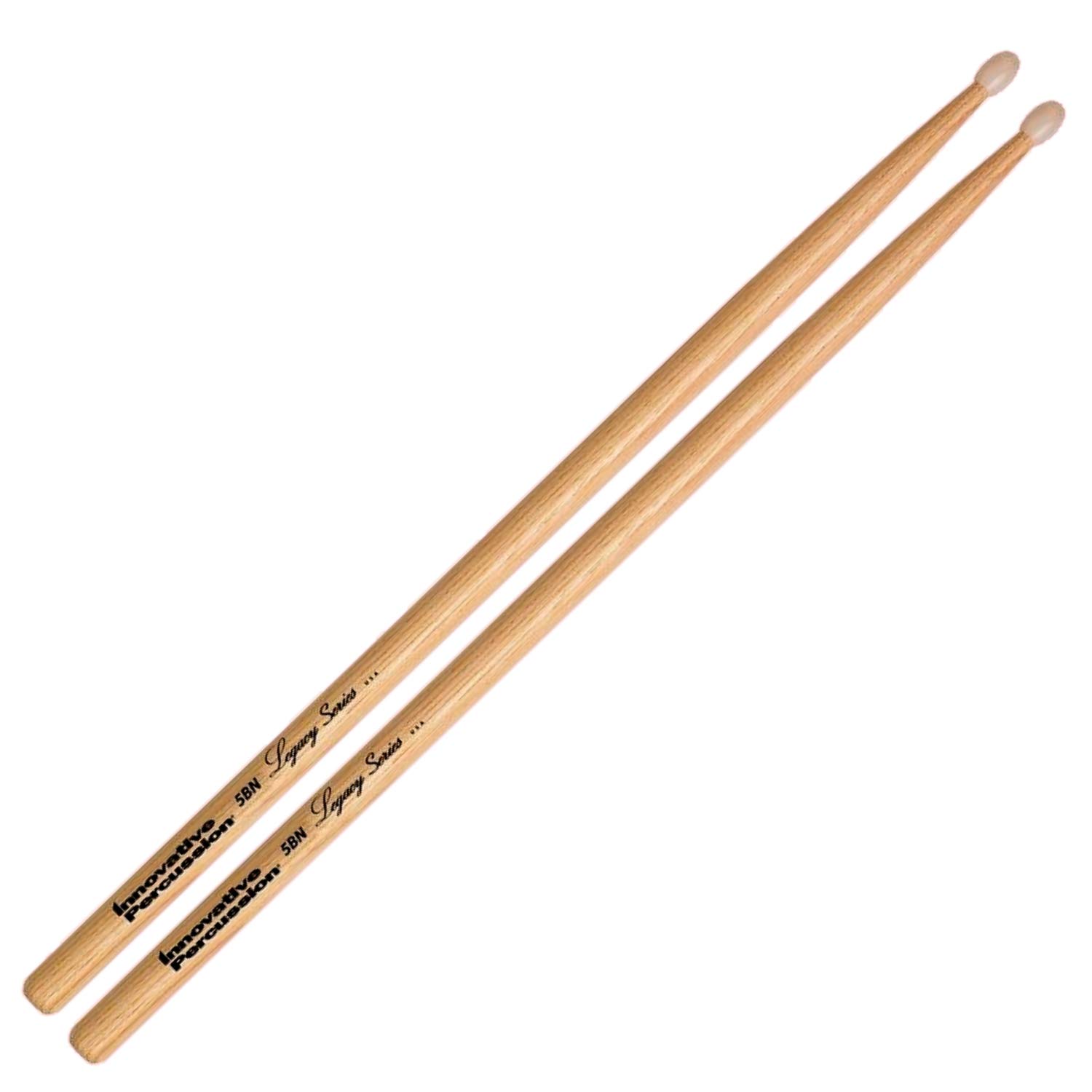 

Innovative Percussion Legacy Series Snare Sticks [IP-L5BN] Hickory Nylon Tip, 1 Pair