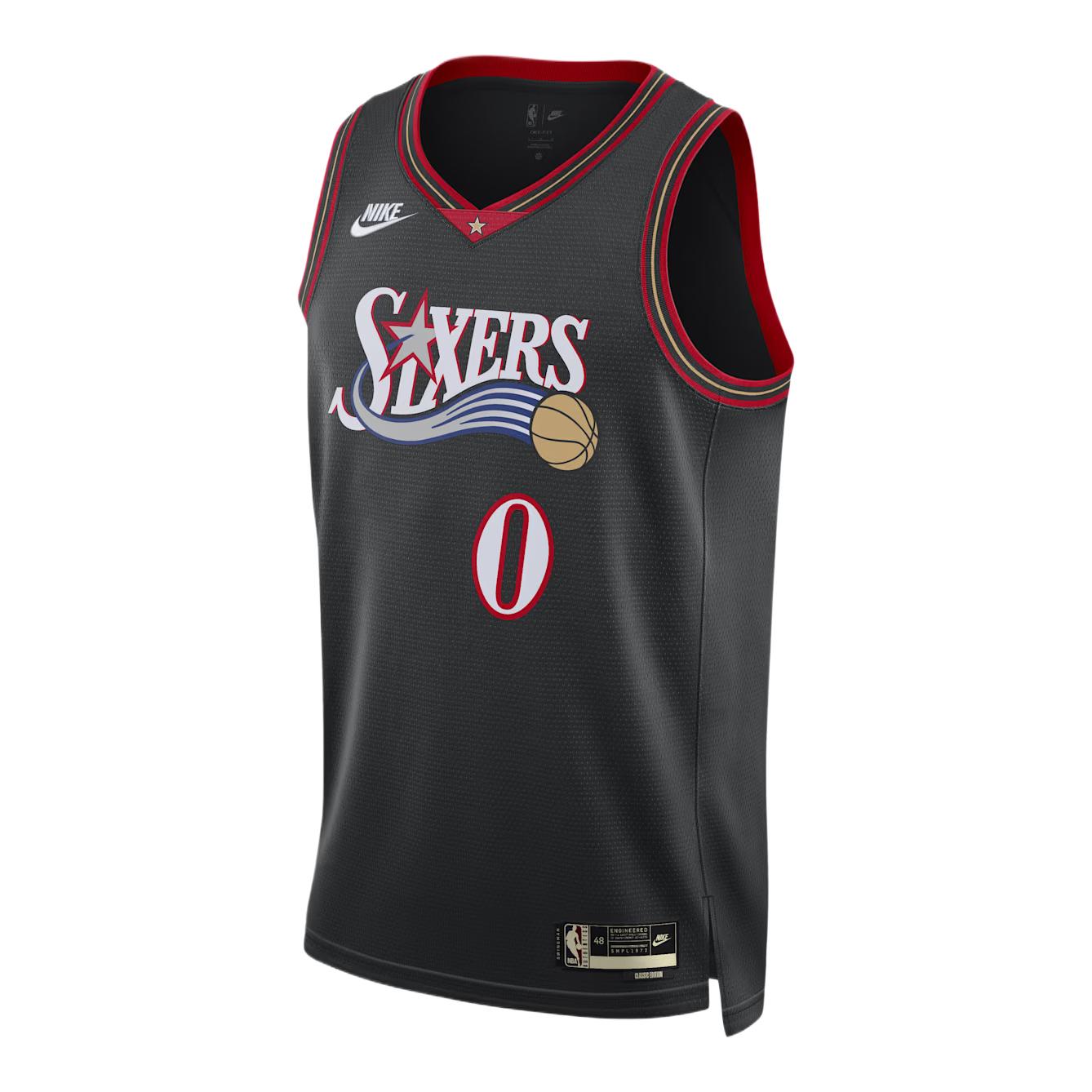 Nike Джерси для баскетбола Philadelphia 76ers NBA Сезон 2025-26 0 Удобная Мягкая Мужская джерси HM4778-012 S