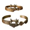 Adjustable Ring Set Timeless Tailoring Design Sewing Lover's Bracelet  for Women