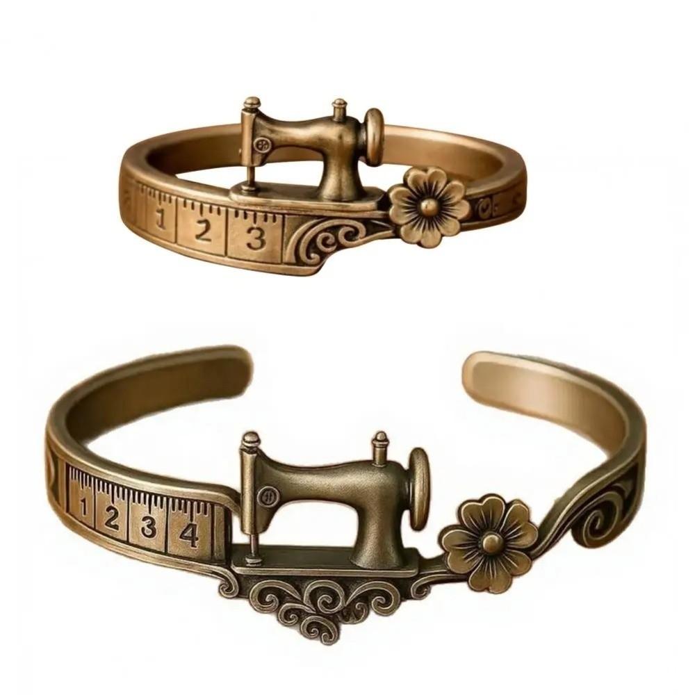 Adjustable Ring Set Timeless Tailoring Design Sewing Lover's Bracelet  for Women