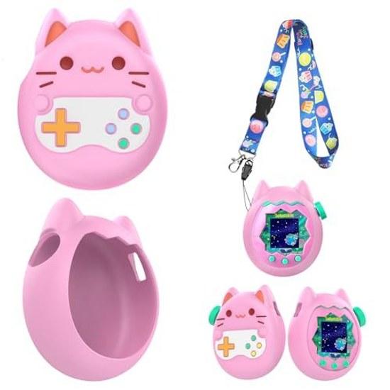 Tamagotchi Paradise case protective cover shock-resistant drop prevention dustproof dirt-resistant food-grade safety cute cat-shaped scratch shock Cat