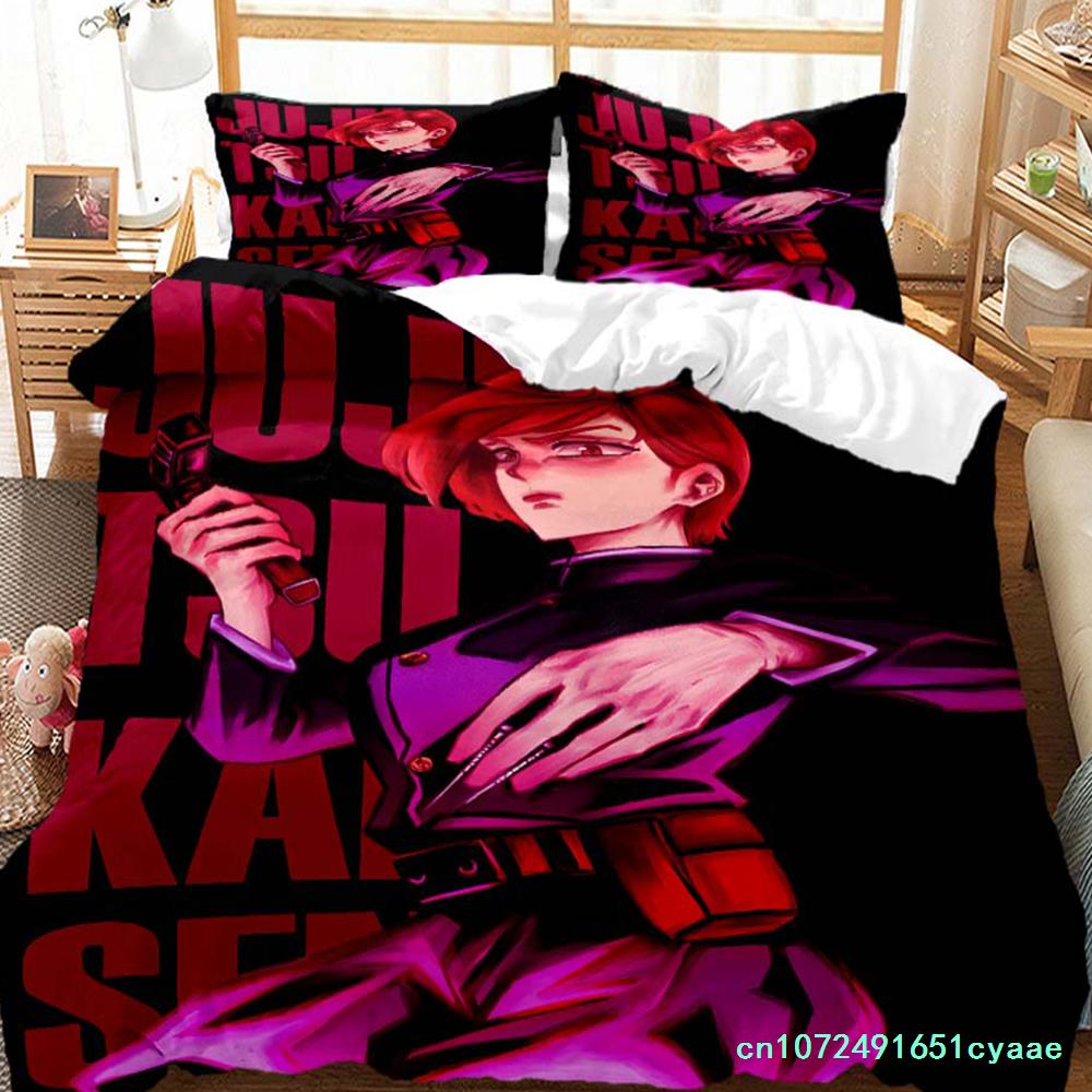 3D Anime Jujutsu Kaisen Digital Print Polyester Bedding Sets Covers Boys Duvet Cover Set For Teens Bedding Set Home Textiles