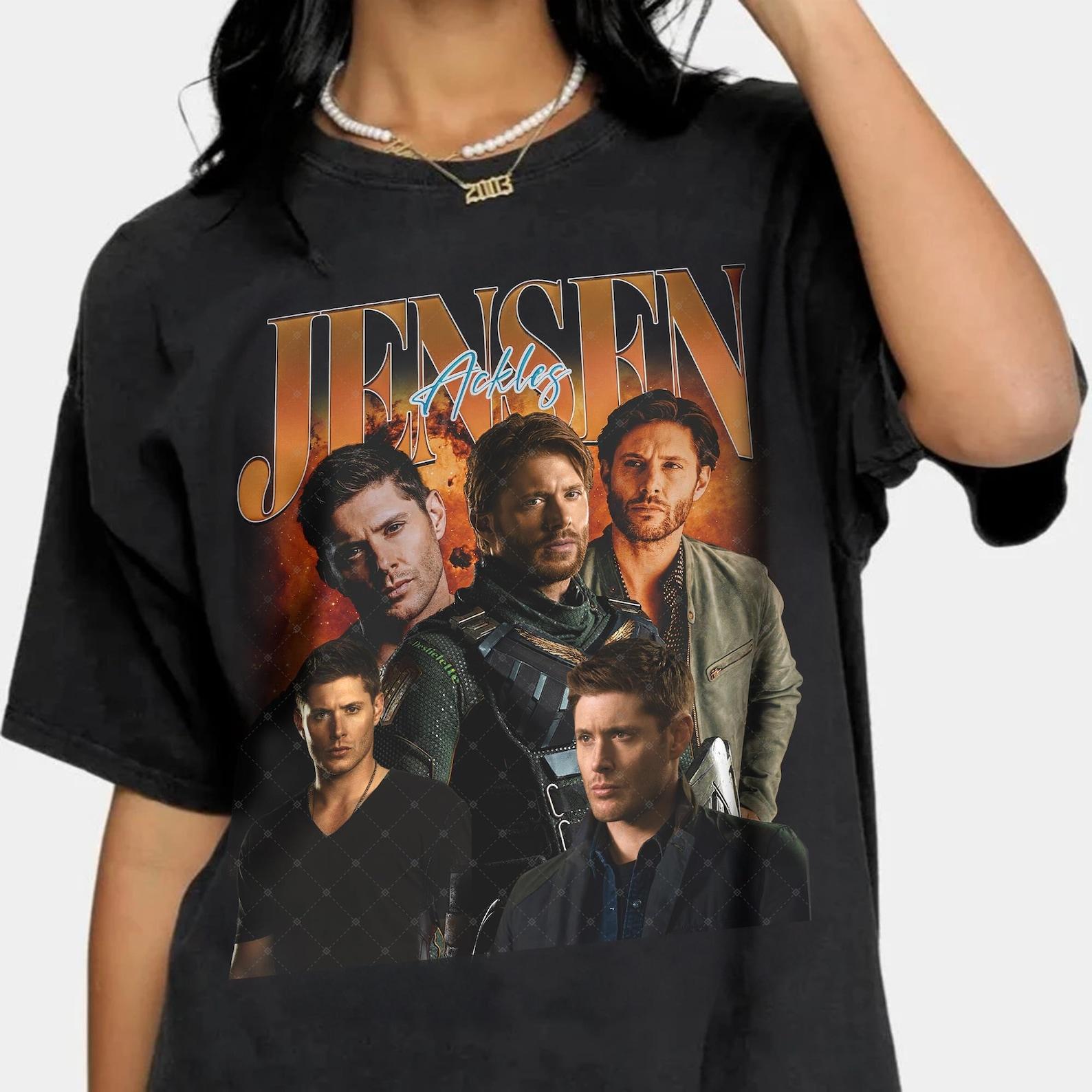 Limited Jensen Ackles 90s Shirt, Vintage Jensen Ackles Shirt, Jensen Ackles Graphic Unisex Y2k Clothing, Retro Jensen Ackles Shirt For Fan S