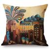 Islamic Painting Art Arab Woman Carrying Plate Muslim Home Decoration Sofa Throw Pillow Case Mediterranean Style Cushion Cover