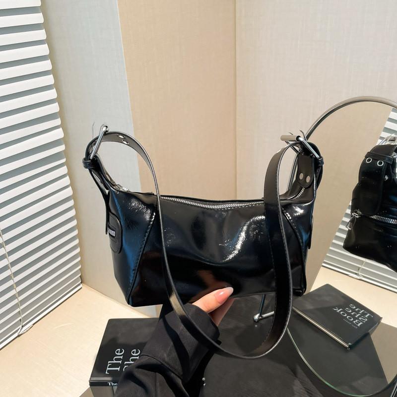 Color Simple Solid Women Casual Pu Leather Shoulder Bag For Daily And Commuting