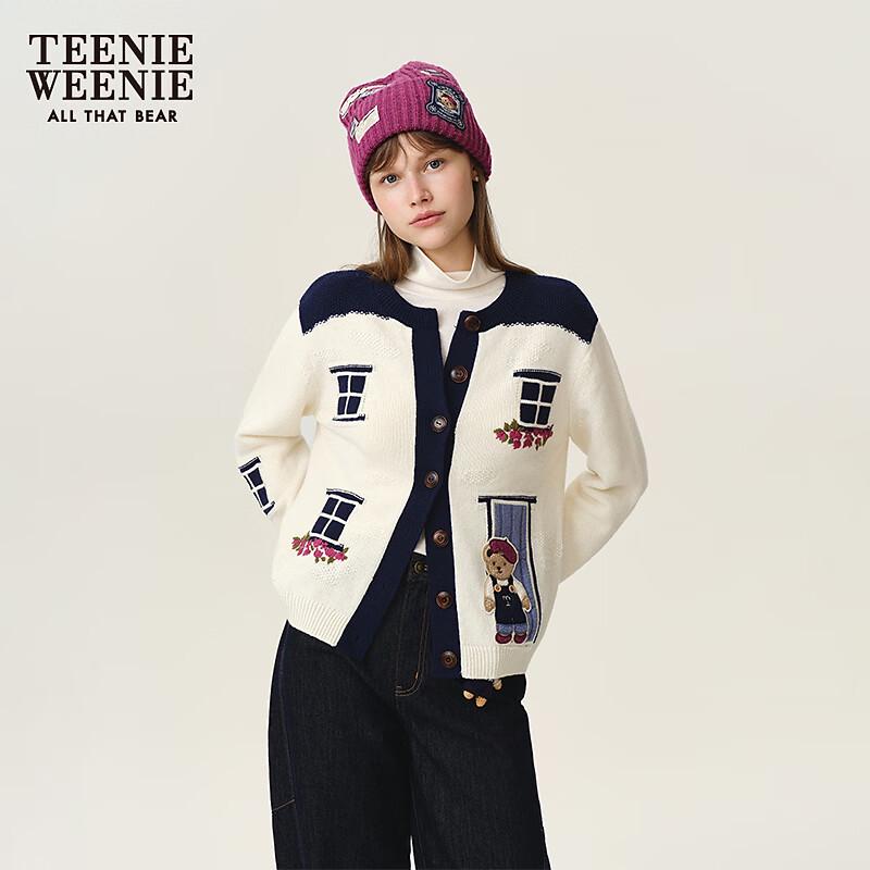 Teenie Weenie Women's Embroidered Knit Cardigan