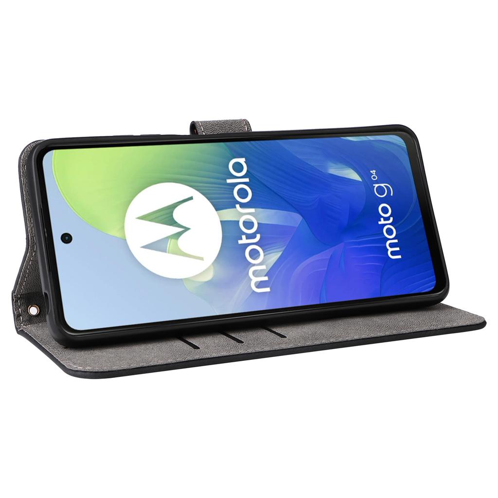For Motorola Moto G04 4G/G04s 4G/G24 4G/G24 Power/E14 4G Case RFID Blocking Flip Folio Leather Phone Cover