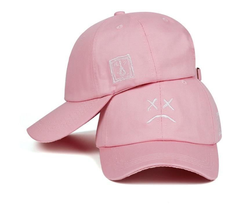 Crying face xxxtentacion baseball cap, European and American rap curved brim hat, outdoor leisure visor