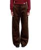 ERA Unisex Suede Effect Track Pants - Brown