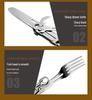 Portable Folding Outdoor Camping Cutlery: Integrated Knife, Fork, and Spoon Combination