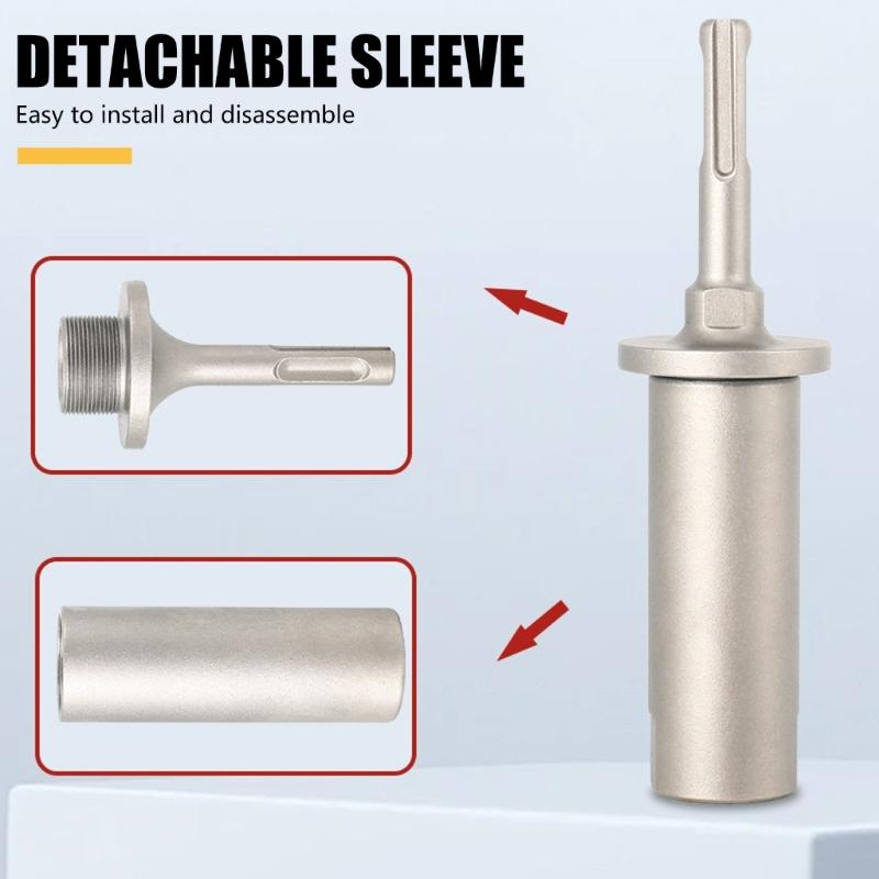 Professional Hammer Drill Bit Adapter Suitable for Ground Rod Driving, 5/8inch & 3/4inch Diameter, Enhancing Durability