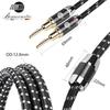 JIB Hi-Fi Speaker Cable for Amplifiers, Subwoofers, and More [Pure Copper Needle-Type Banana Plugs/Y-Lug Plugs] / Length: 2m / OD: 12.8mm x 2