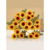 21 Heads Artificialflower Autumn Silk Daisy Bouquet Decor Vase Home Wedding Decor Household Products Holiday Party DIY Gift Box