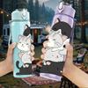 1PC Three Hugging Cats Art 750ml Color Plastic Sports Water Bottle Leakproof Flip Straw Lid Suitable for Sports Office Home Use
