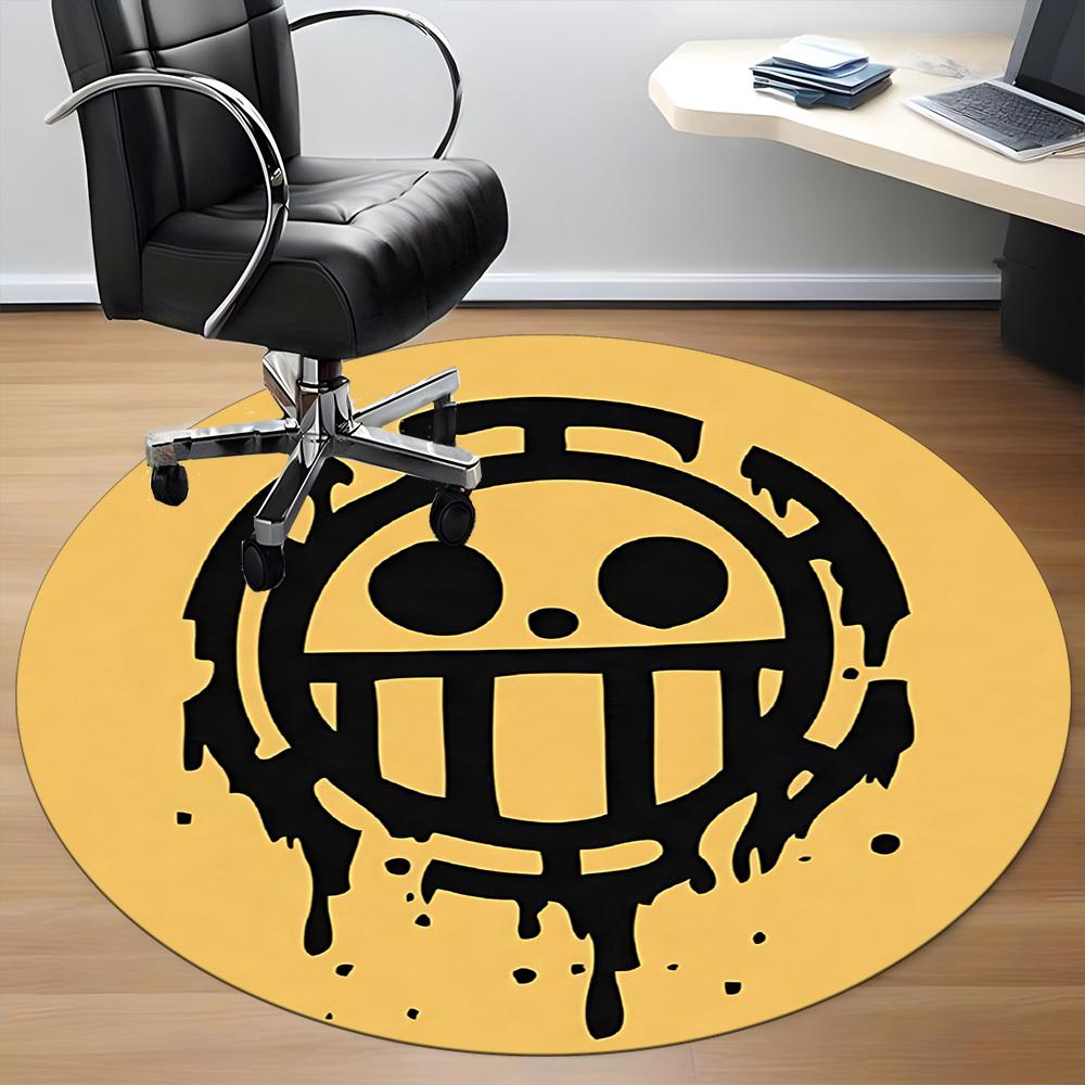 One Piece Office Round Area Rug,  Under Office Chairs Bedroom Living Room Home Decor A0908193